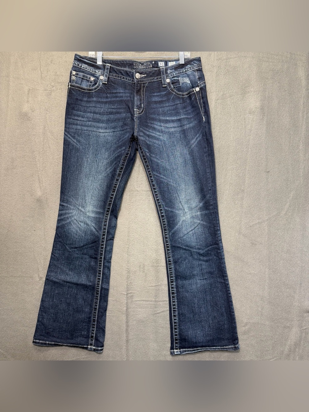 NWOT Sz 31 STYLE NO: XP7633BV Miss Me relaxed Bootcut Jeans Western Pants